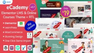 Descargar eCademy Theme Pro Plugins-Wp