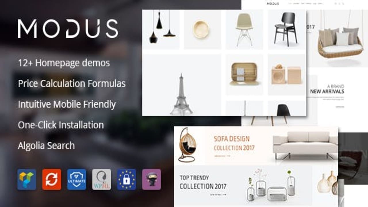 Descargar Modus - Modern Furniture WooCommerce Theme Plugins-Wp