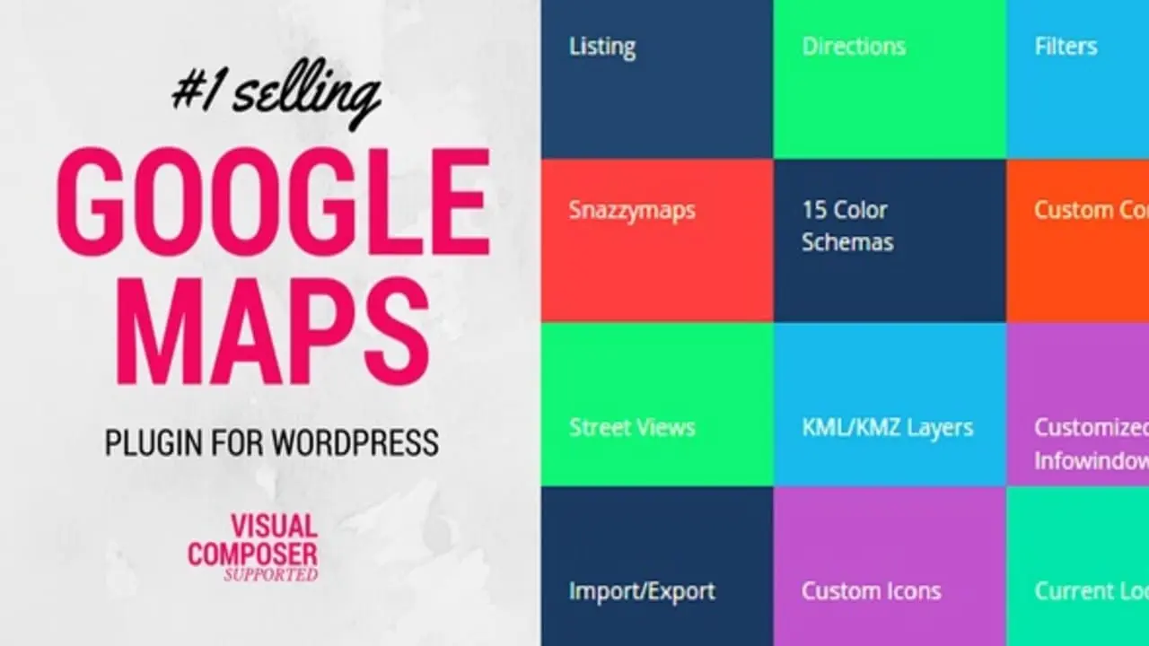 WP MAPS PRO: Plugin de mapas interactivos y avanzados para WordPress con marcadores personalizados.