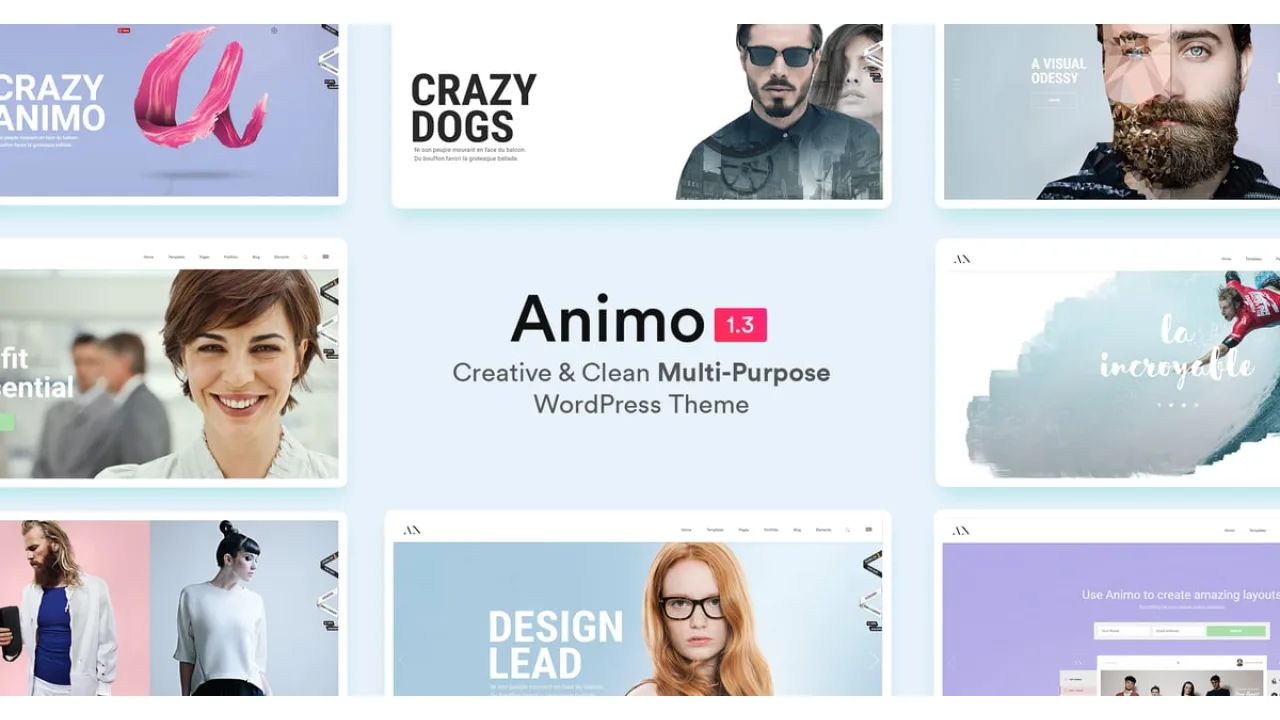 Animo — tema WordPress creativo para agencias y portfolios